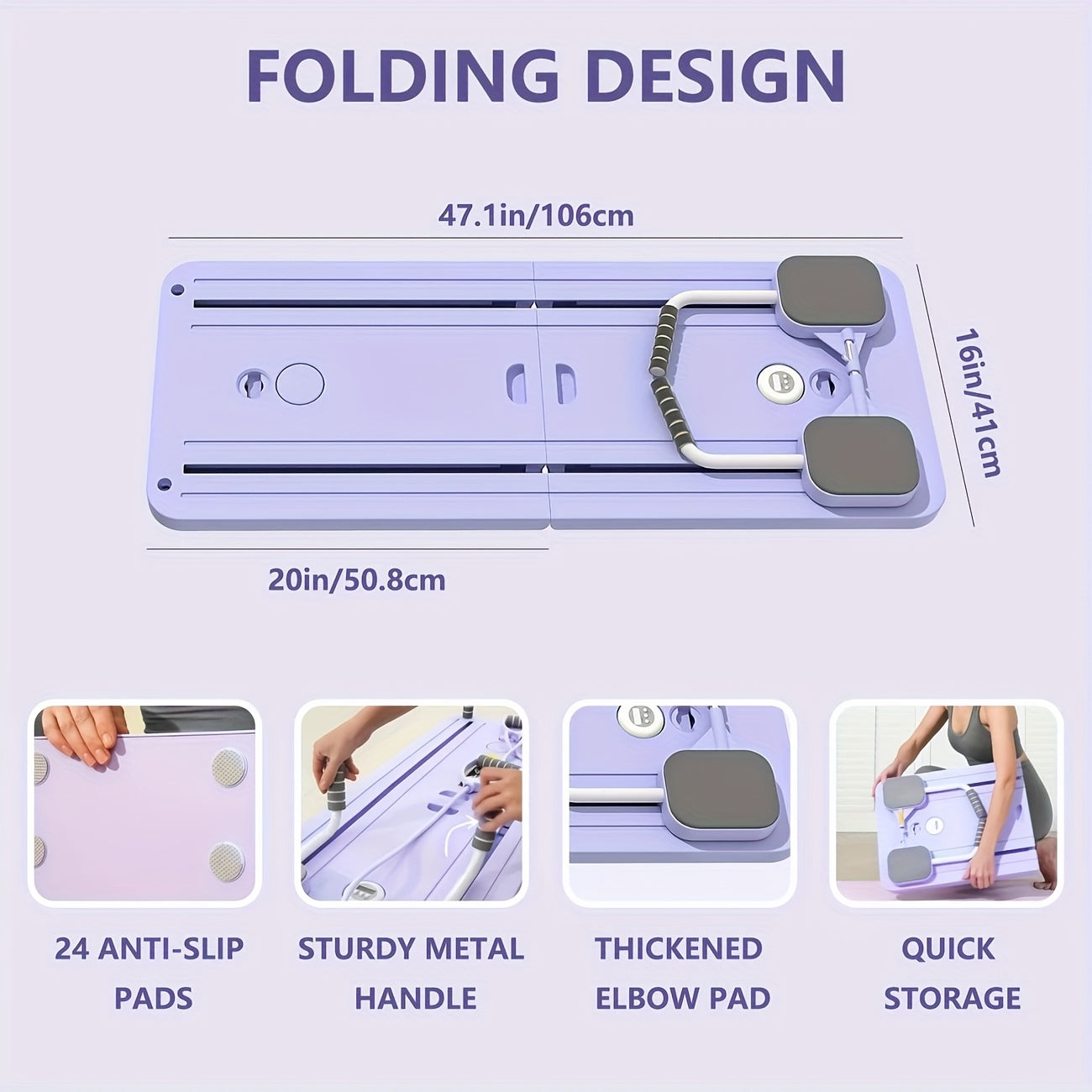 MuscleForge 5-in-1 Foldable Pilates Board
