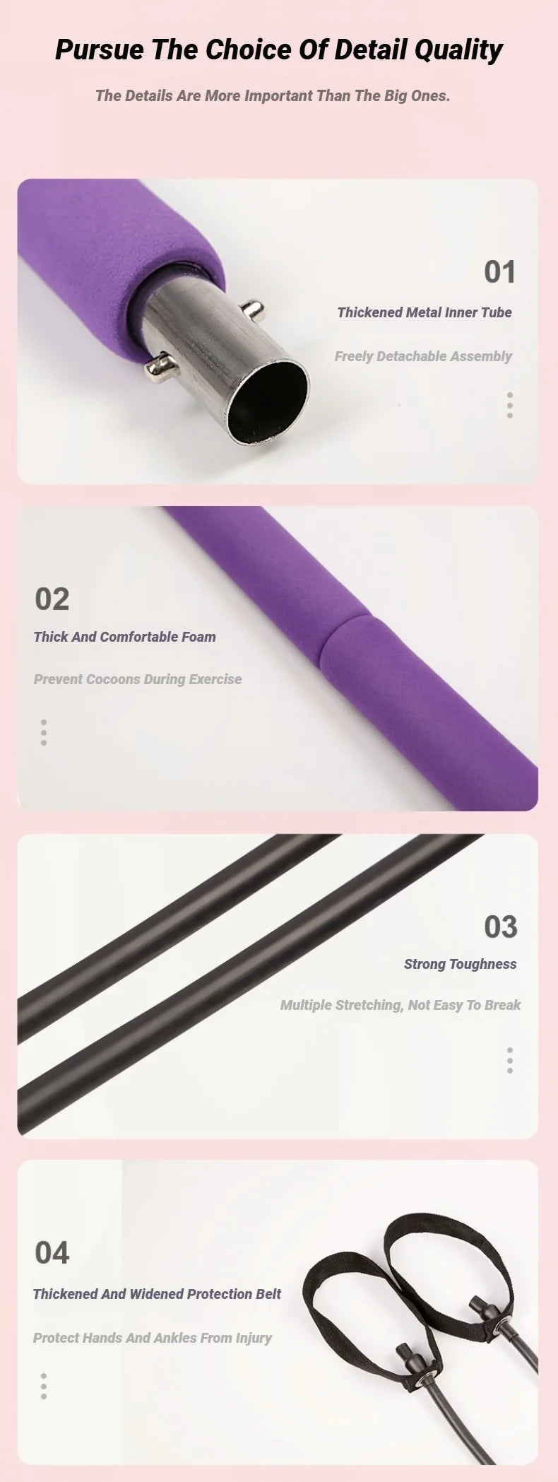 MuscleForge Resistance Band Stick for Full-Body Workouts