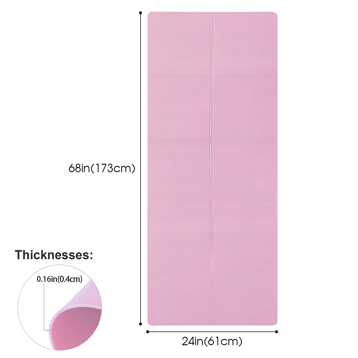 MuscleForge 4-in-1 EVA Yoga Mat for Versatile Workouts