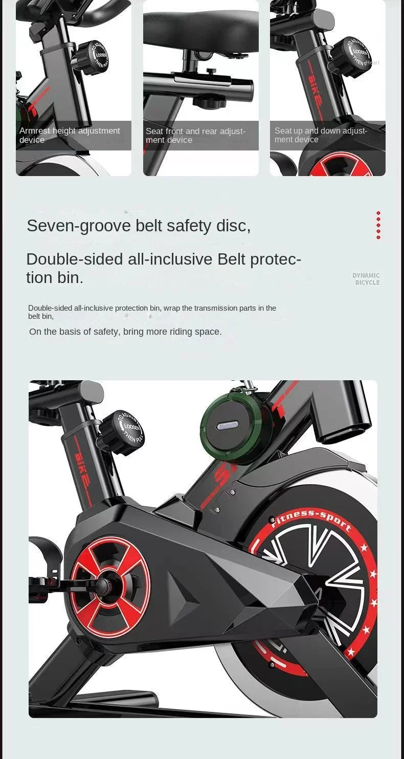MuscleForge Indoor Spin Bike – Smart Home Exercise Bike for Cardio & Weight Loss