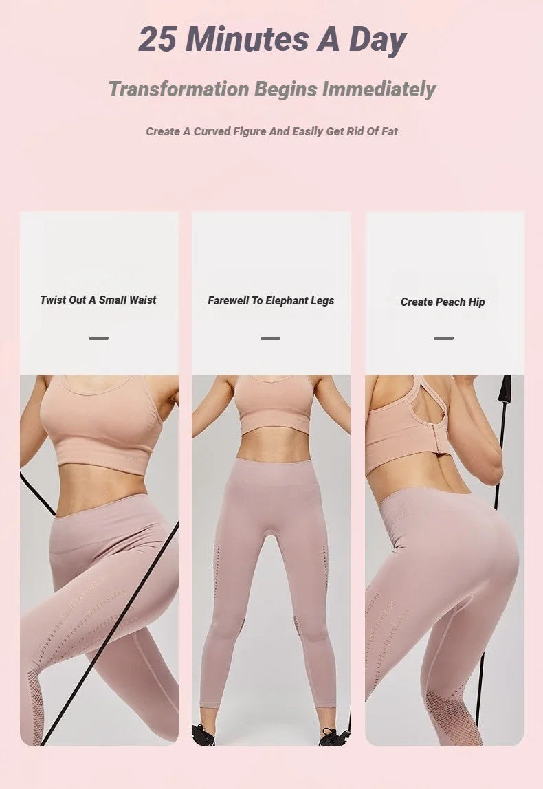MuscleForge Resistance Band Stick for Full-Body Workouts