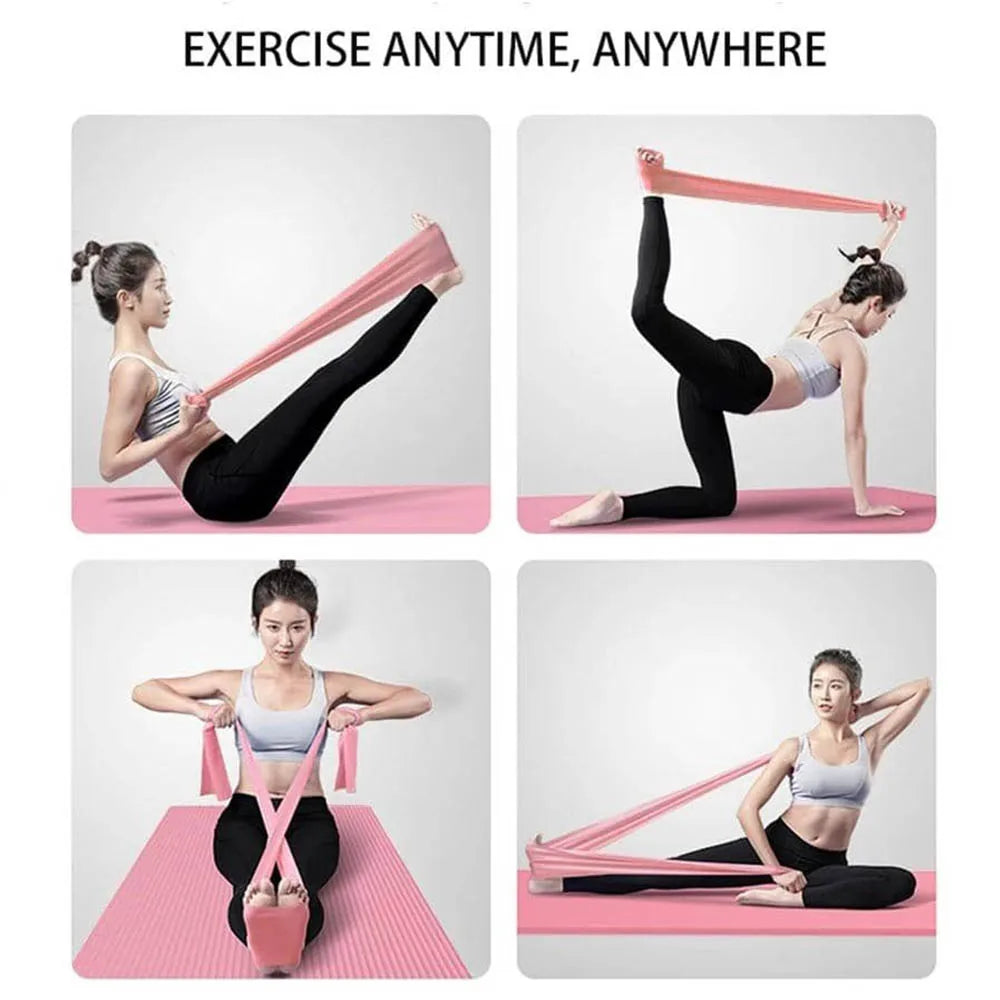 MuscleForge Resistance Bands ā Stretch Elastic Bands for Home & Outdoor Fitness, Pilates, Yoga & Strength Training