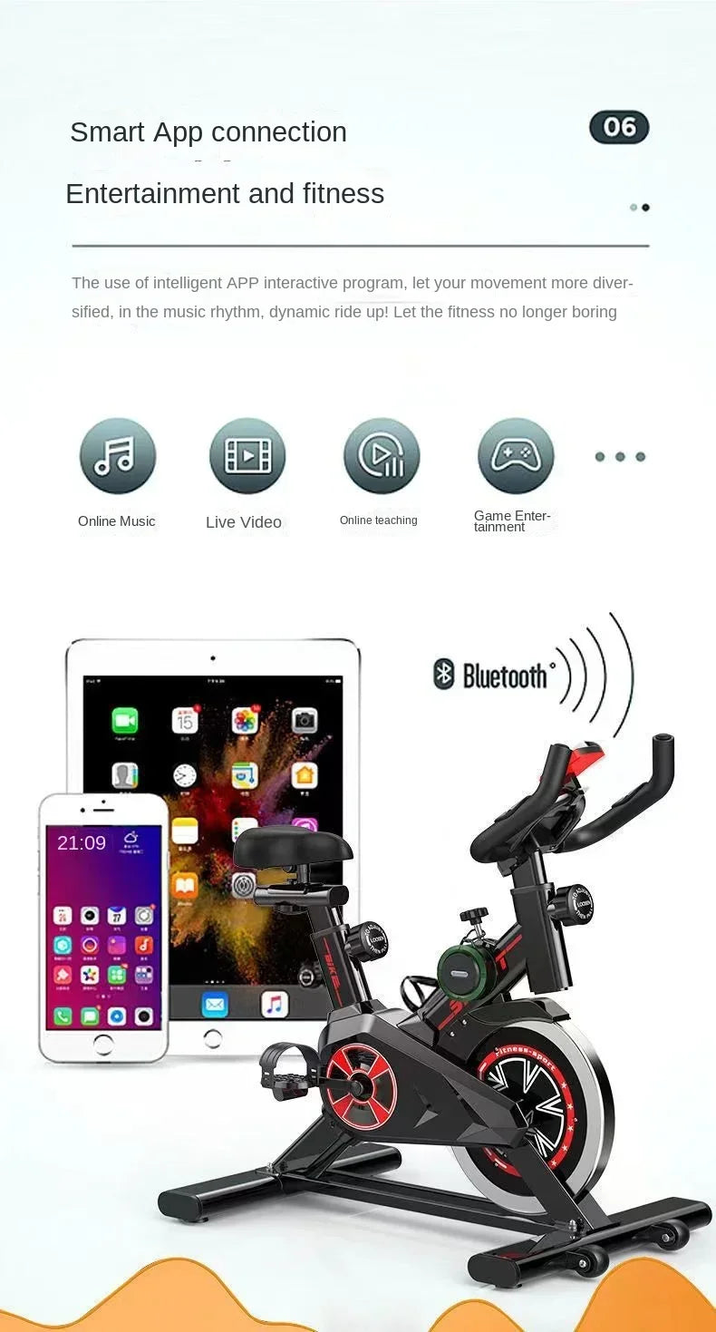 MuscleForge Indoor Spin Bike – Smart Home Exercise Bike for Cardio & Weight Loss