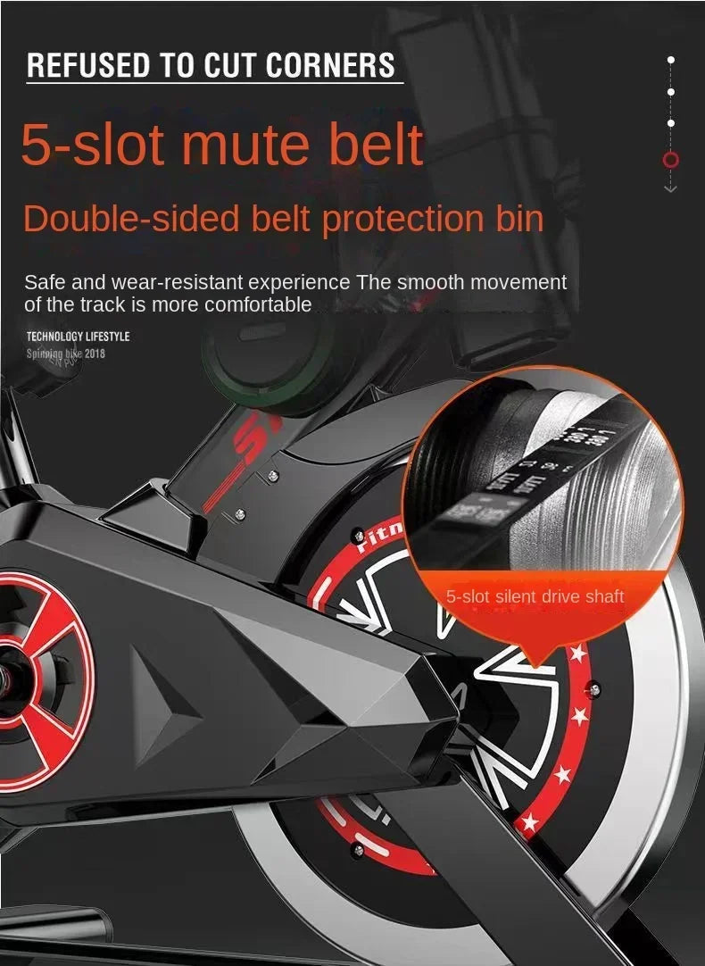 MuscleForge Indoor Spin Bike – Smart Home Exercise Bike for Cardio & Weight Loss