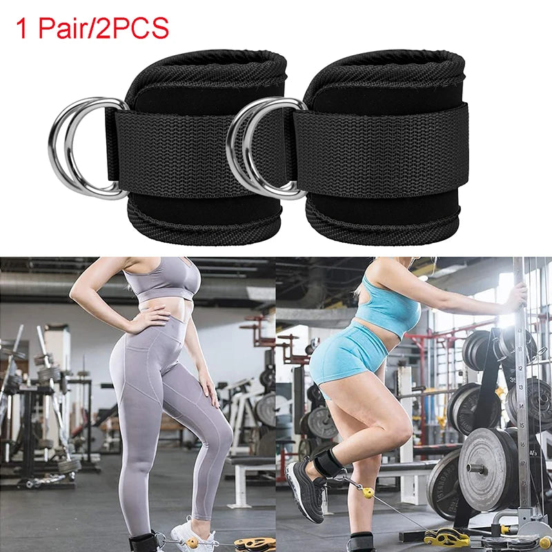MuscleForge 2Pcs Ankle Straps for Cable Machine