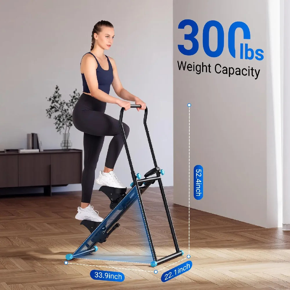 MuscleForge Compact Folding Stair Stepper for Full-Body Workouts