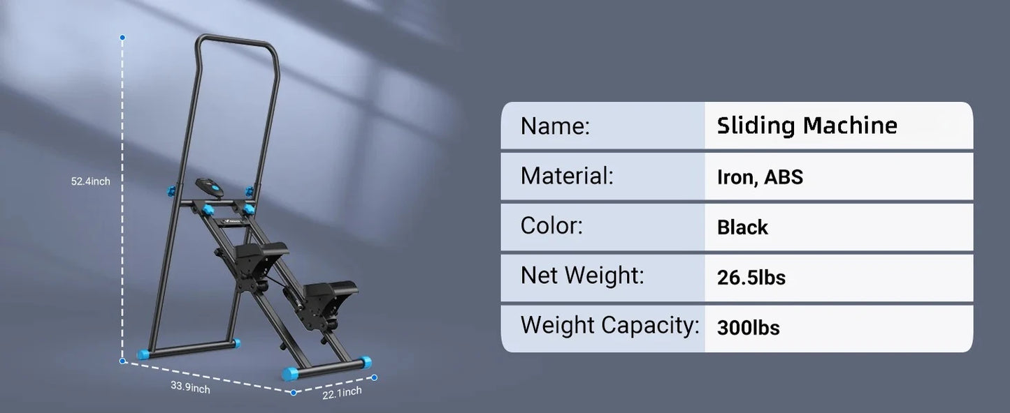 MuscleForge Compact Folding Stair Stepper for Full-Body Workouts