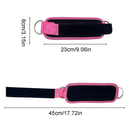 MuscleForge 2Pcs Ankle Straps for Cable Machine