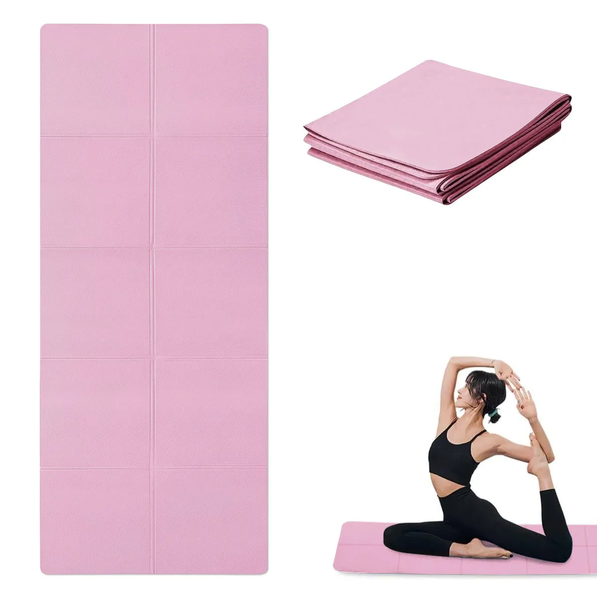 MuscleForge Non-Slip Yoga Mat- Extra Thick Pilates & Fitness Exercise Pad for Home Workouts