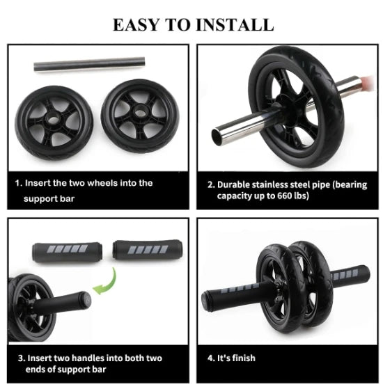 AB Roller Wheel-Abdominal Training Equipment for Gym Workouts