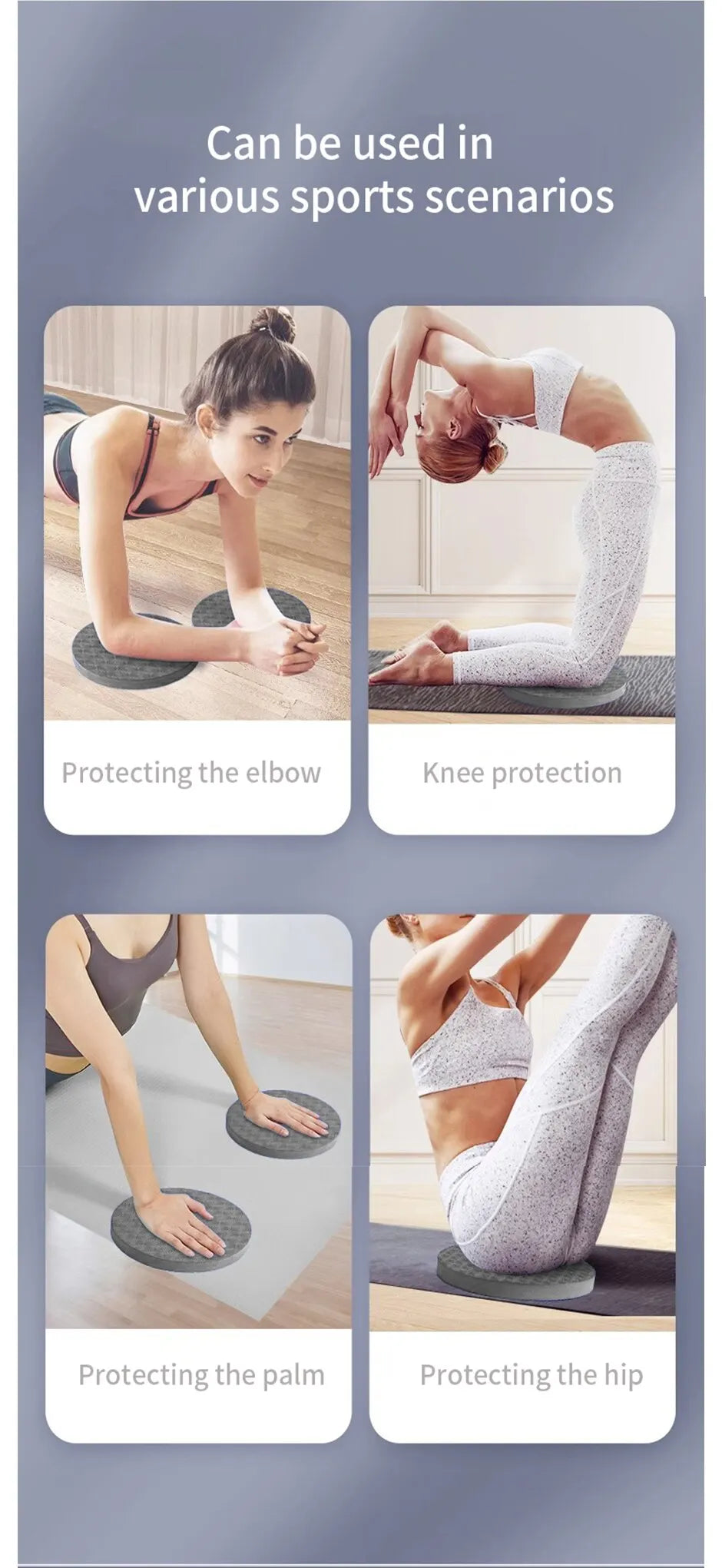 MuscleForge Yoga Knee Pads for Comfort and Support