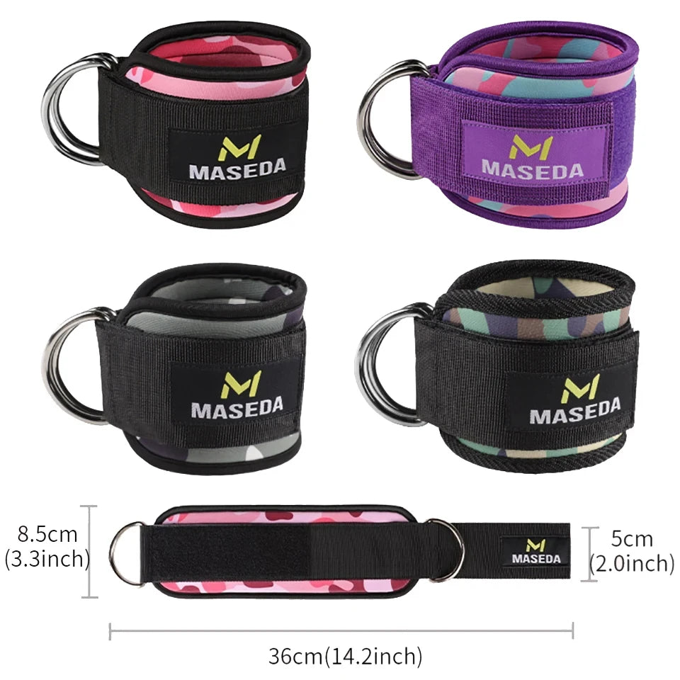 MuscleForge Adjustable Fitness Ankle Straps