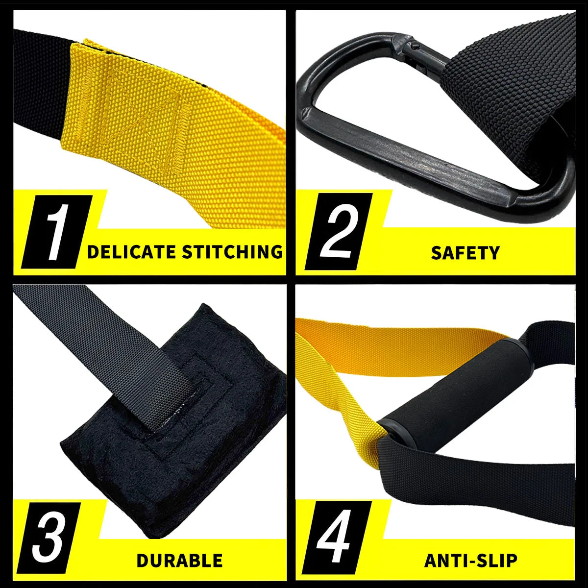 MuscleForge Suspended Training Belt with Bungee Storage Bag