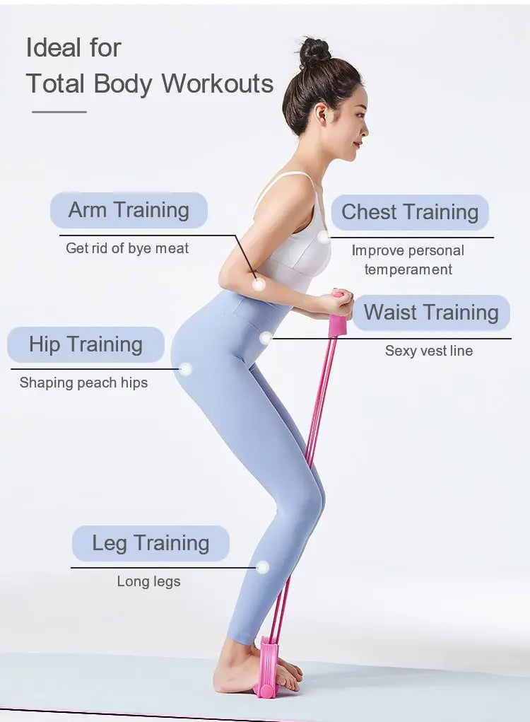 MuscleForge Elastic Resistance Bands for Home Workouts