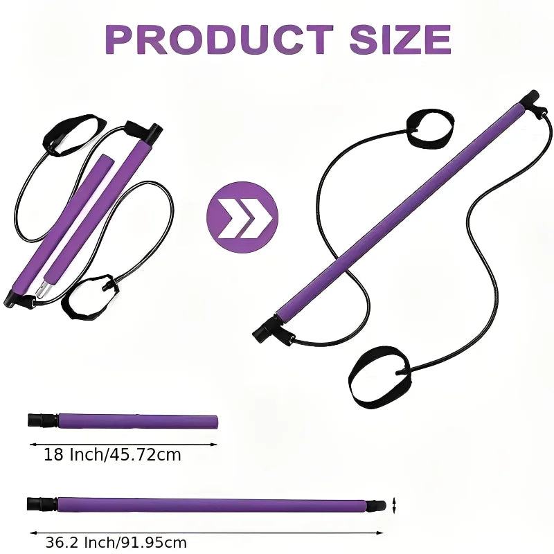 MuscleForge Resistance Band Stick for Full-Body Workouts