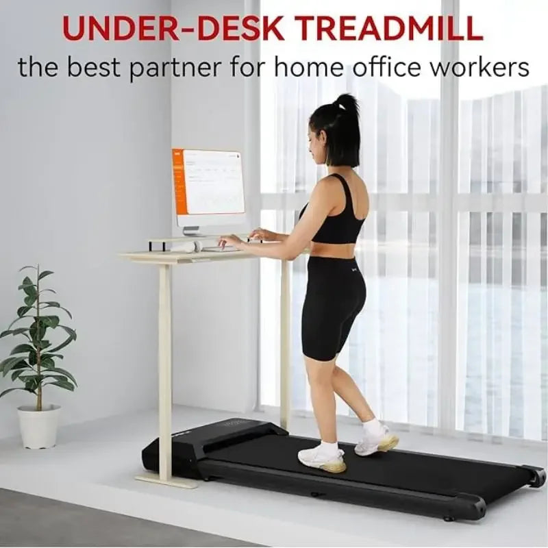 MuscleForge 300 Ibs Capacity 2-in-1 Portable Treadmill with Remote Control