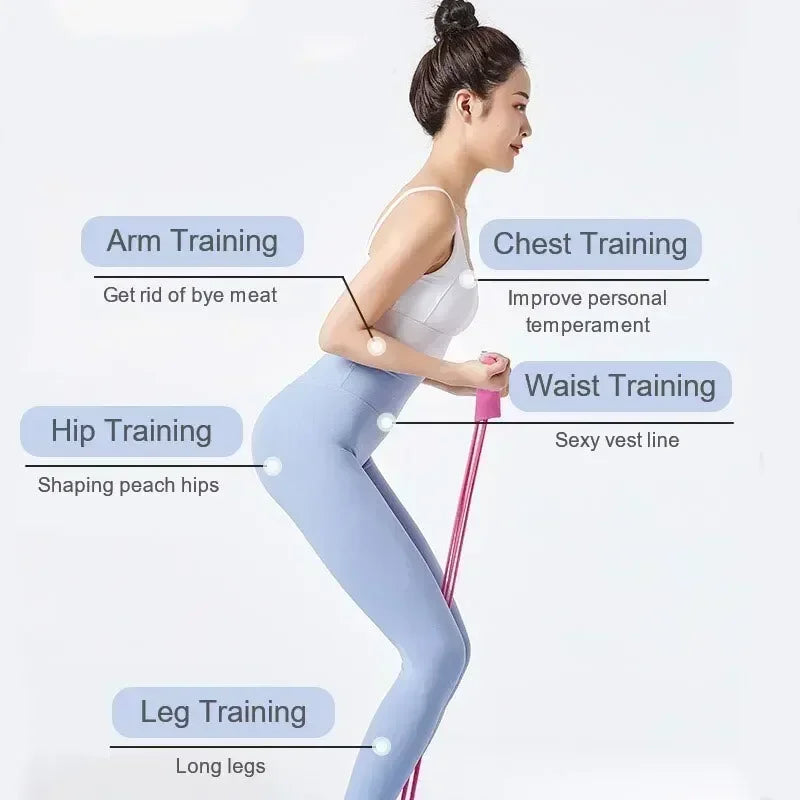 MuscleForge Elastic Resistance Bands for Home Workouts
