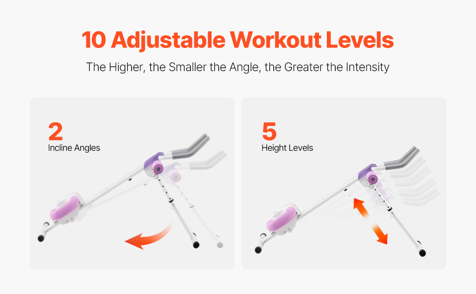MuscleForge AB Workout Machine- Foldable Ab Cruncher with 440 lbs Capacity for Core & Strength Training at Home