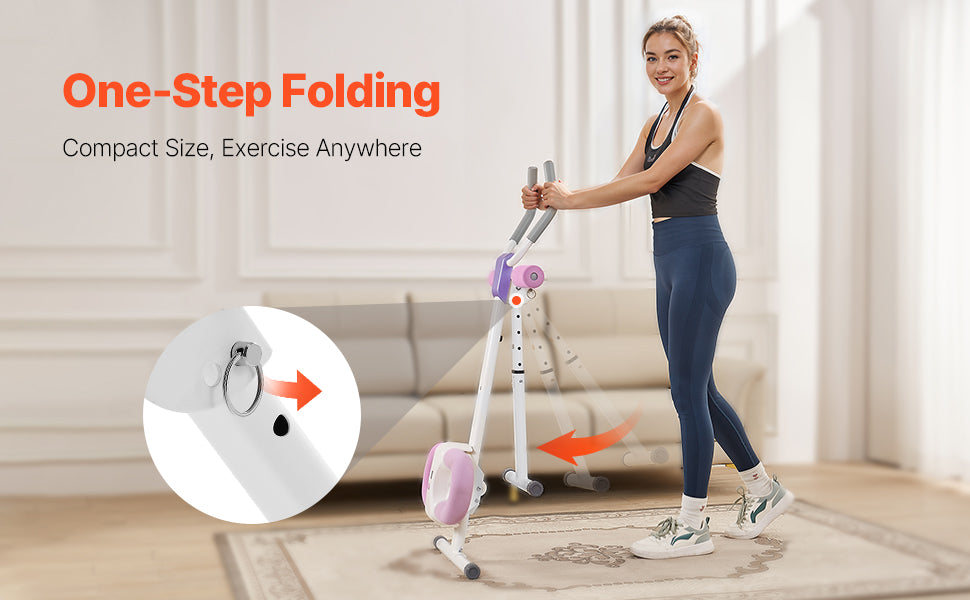 MuscleForge AB Workout Machine- Foldable Ab Cruncher with 440 lbs Capacity for Core & Strength Training at Home