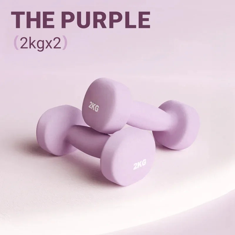 Women Dumbbells Fitness Household Equipment Colour Fitness Strength Exercise at Home Gym Equipment