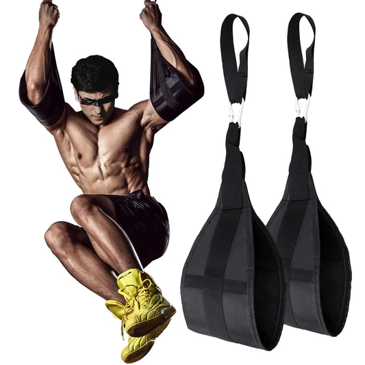 MUSCLEFORGE Hanging Ab Straps-Heavy-Duty Pull-up  Bar Core Training Slings