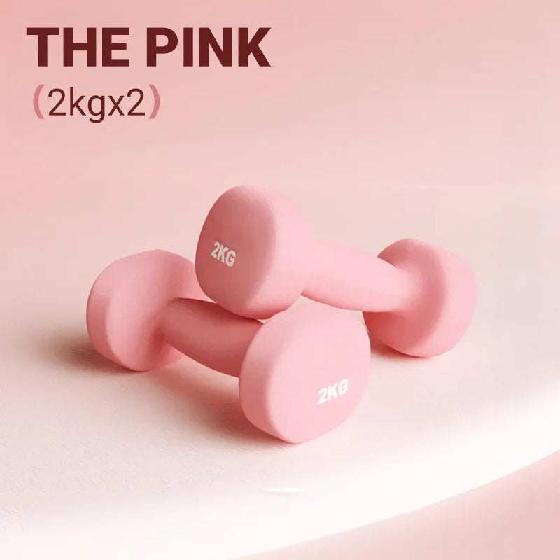 Women Dumbbells Fitness Household Equipment Colour Fitness Strength Exercise at Home Gym Equipment