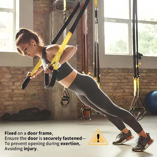 MuscleForge Suspended Training Belt with Bungee Storage Bag