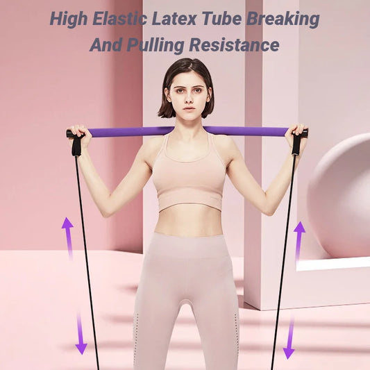 MuscleForge Resistance Band Stick for Full-Body Workouts