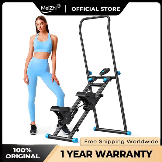 MuscleForge Compact Folding Stair Stepper for Full-Body Workouts