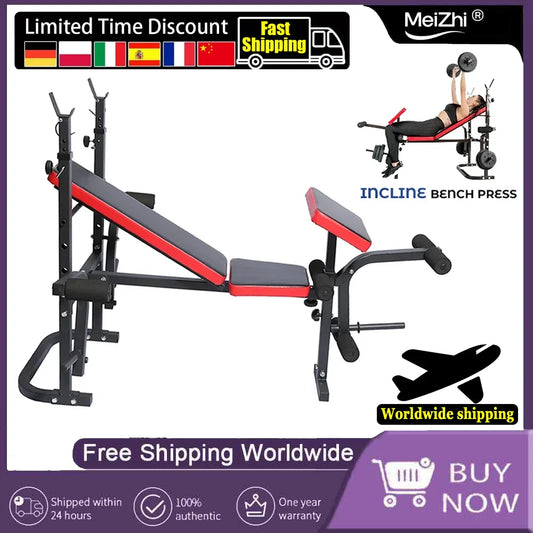 MuscleForge Pro Adjustable Weight Bench