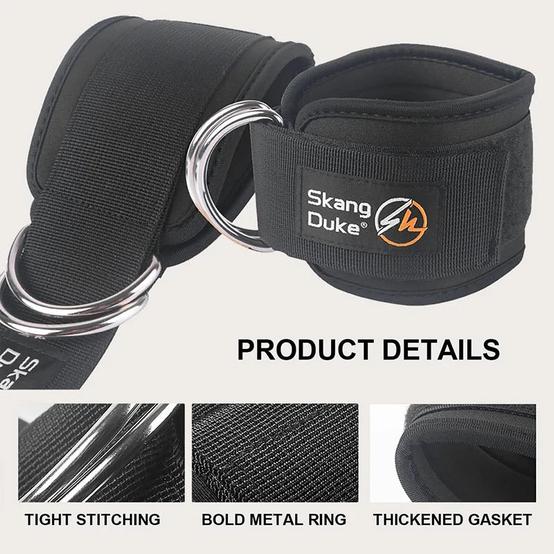 MuscleForge Adjustable Ankle Straps for Strength Training