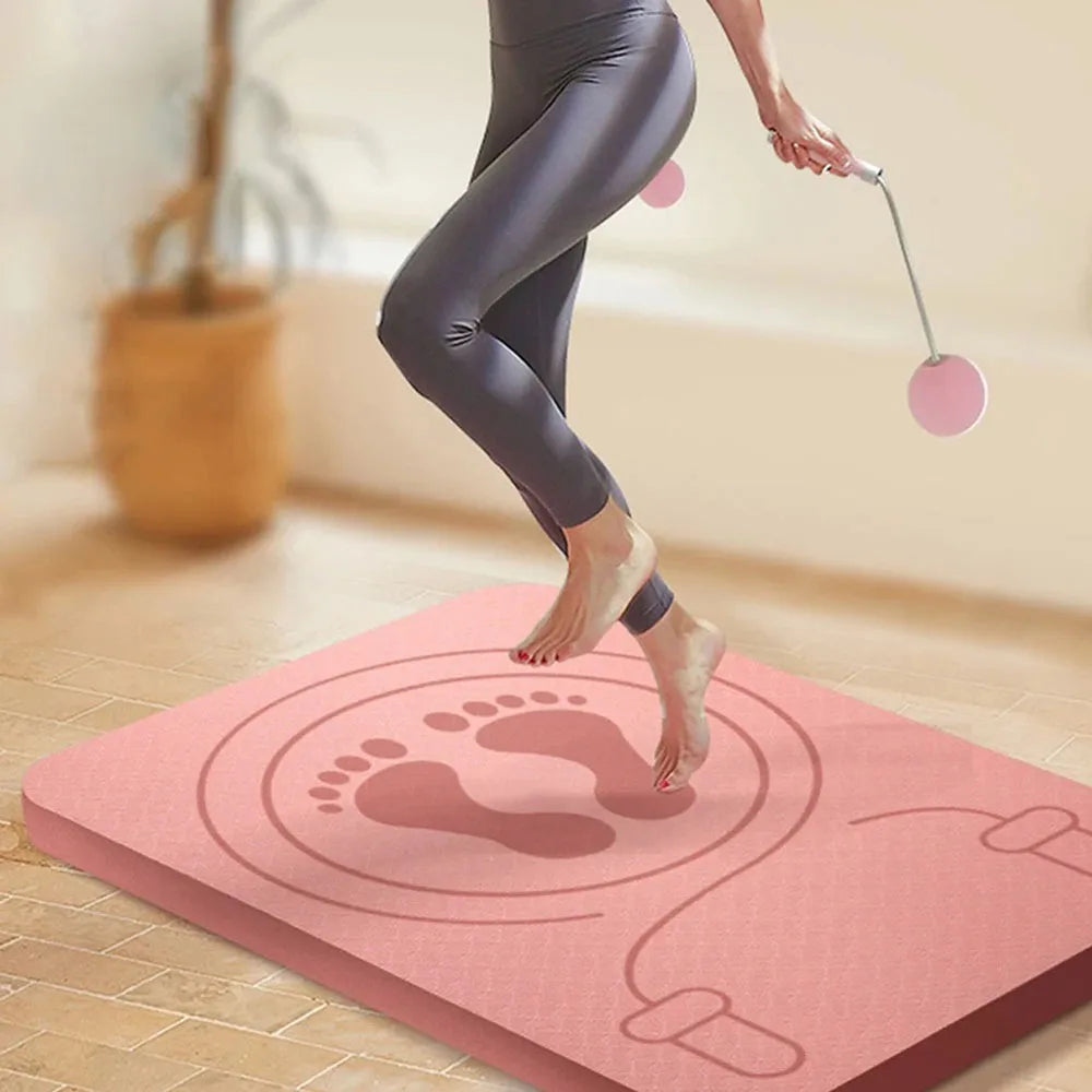 MuscleForge Shockproof Jump Rope Mat – Anti-Slip, Soundproof, and Waterproof Fitness Pad for Home Workouts