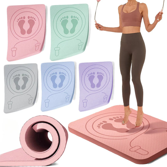 MuscleForge Shockproof Jump Rope Mat – Anti-Slip, Soundproof, and Waterproof Fitness Pad for Home Workouts