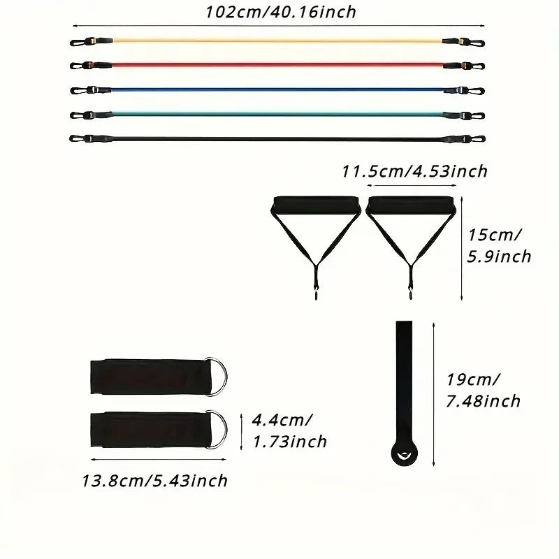 MuscleForge Multi-Functional Resistance Band Set