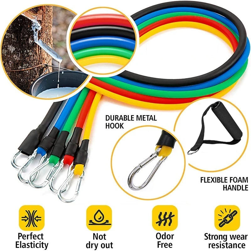 MuscleForge Resistance Bands Kit for Versatile Workouts