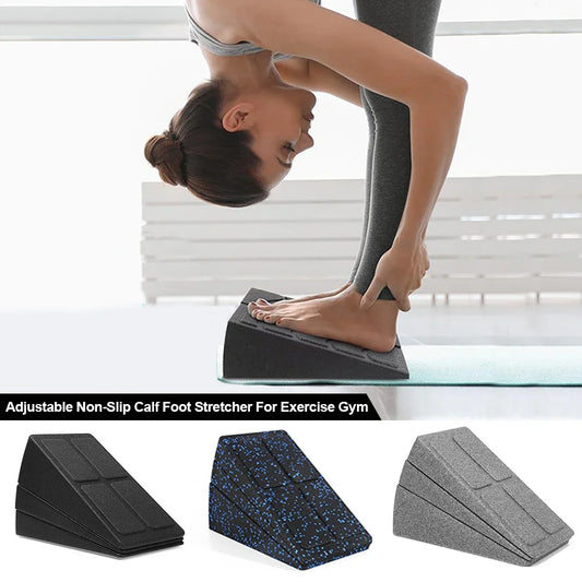 MuscleForge  3pcs Calf Stretching Slant Board – Adjustable Incline Wedge for Mobility & Therapy