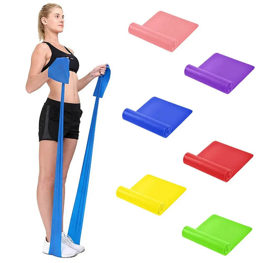 MuscleForge Resistance Bands – Stretch Elastic Bands for Home & Outdoor Fitness, Pilates, Yoga & Strength Training