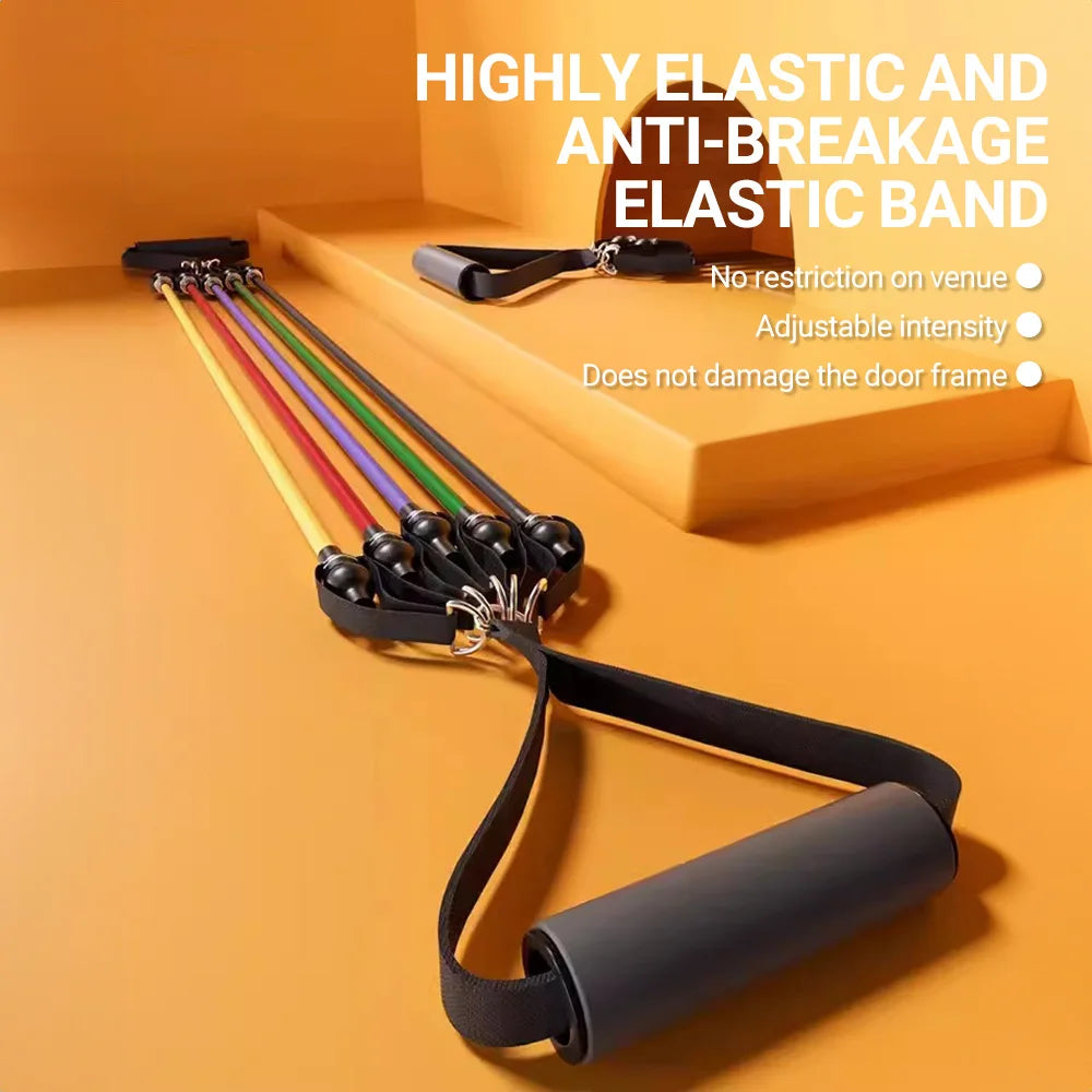MuscleForge Complete Resistance Band Set with Attachments