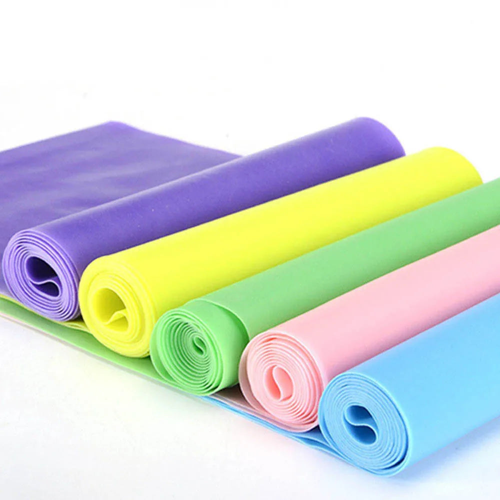 MuscleForge Resistance Bands – Stretch Elastic Bands for Home & Outdoor Fitness, Pilates, Yoga & Strength Training