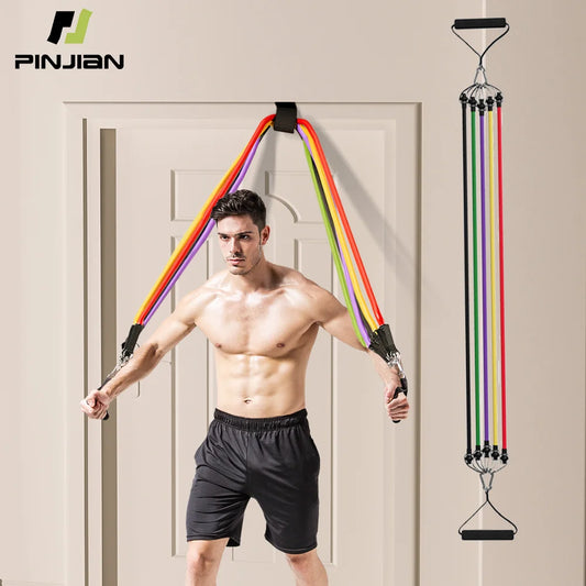 MuscleForge Complete Resistance Band Set with Attachments