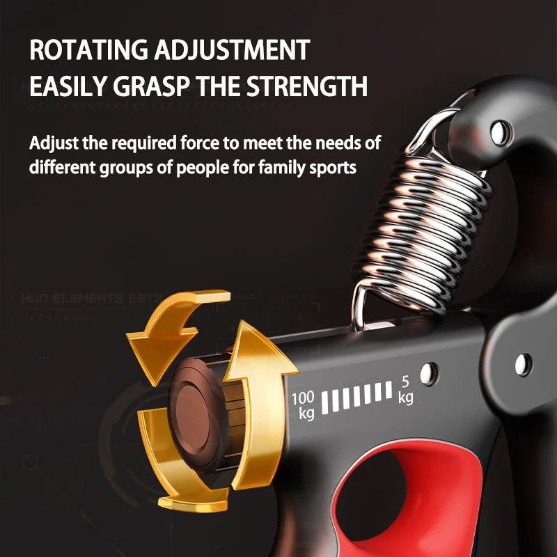 MuscleForge Adjustable Grip Strength Trainer- 5-100kg