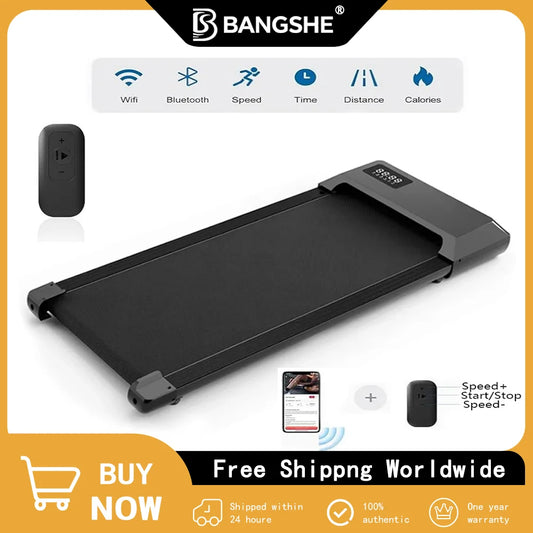 MuscleForge 300 Ibs Capacity  2-in-1 Portable Treadmill with Remote Control