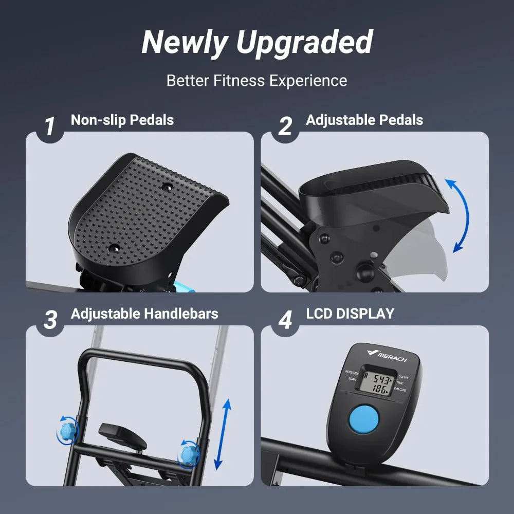 MuscleForge Compact Folding Stair Stepper for Full-Body Workouts