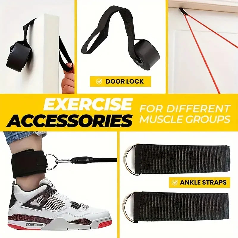 MuscleForge Multi-Functional Resistance Band Set