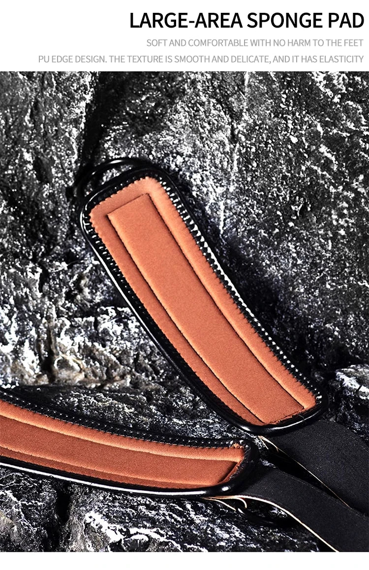 MuscleForge Leather Ankle Straps for Cable Machines