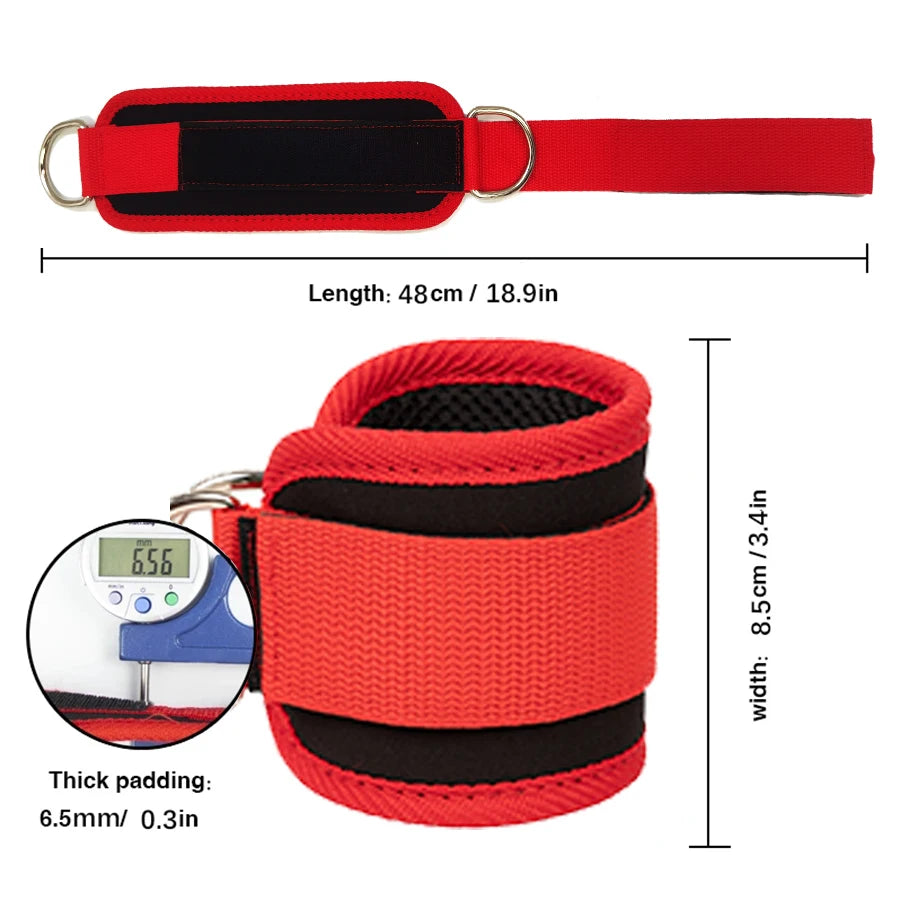 MuscleForge Ankle Straps for Cable Machine Workouts