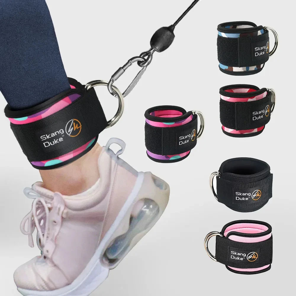 MuscleForge Adjustable Ankle Straps for Cable Machines