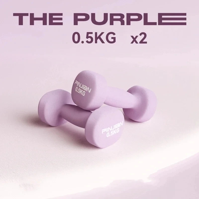 Women Dumbbells Fitness Household Equipment Colour Fitness Strength Exercise at Home Gym Equipment