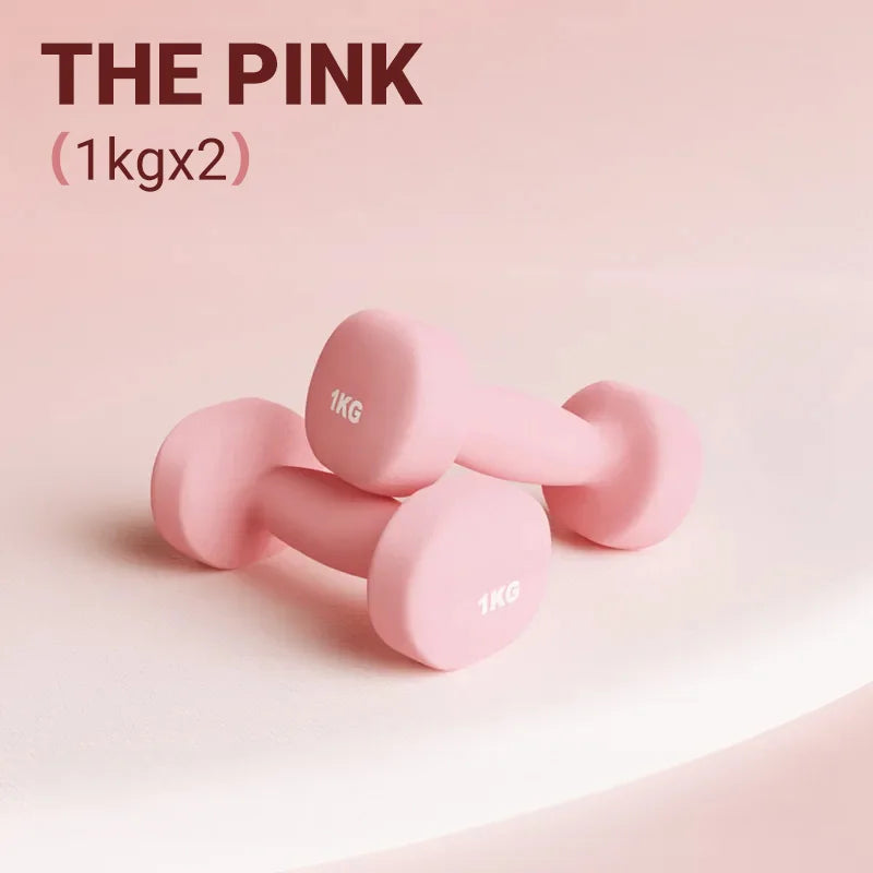 Women Dumbbells Fitness Household Equipment Colour Fitness Strength Exercise at Home Gym Equipment