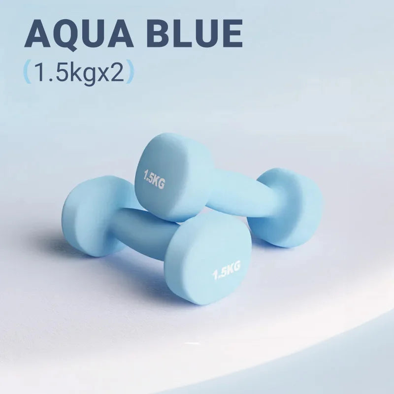 Women Dumbbells Fitness Household Equipment Colour Fitness Strength Exercise at Home Gym Equipment